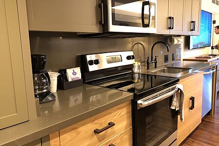 Sample two-bedroom villa kitchen