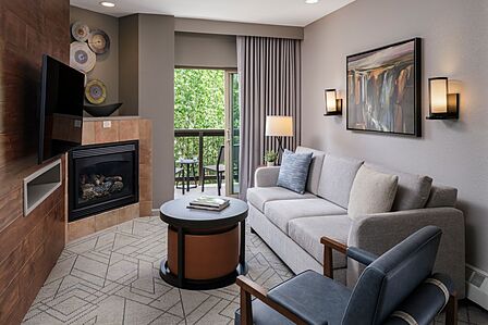 Sample One-Bedroom Villa Living Area