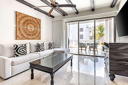 Sample villa living area