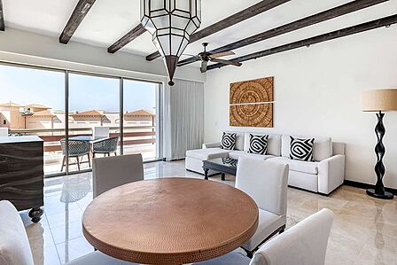 Sample villa living area