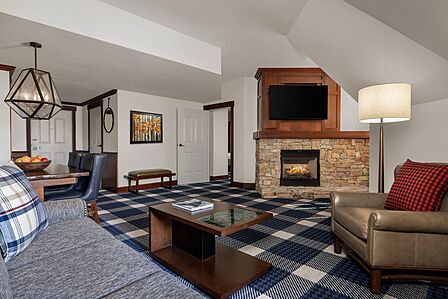 Sample penthouse living area
