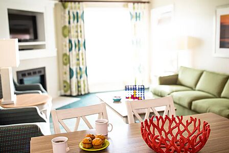 Sample villa dining area