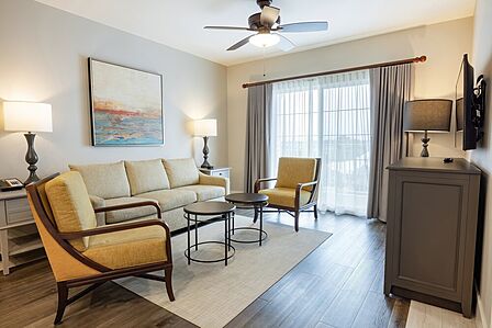 Sample villa living area
