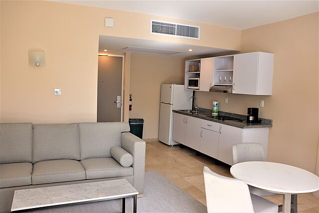 Sample unit partial kitchen