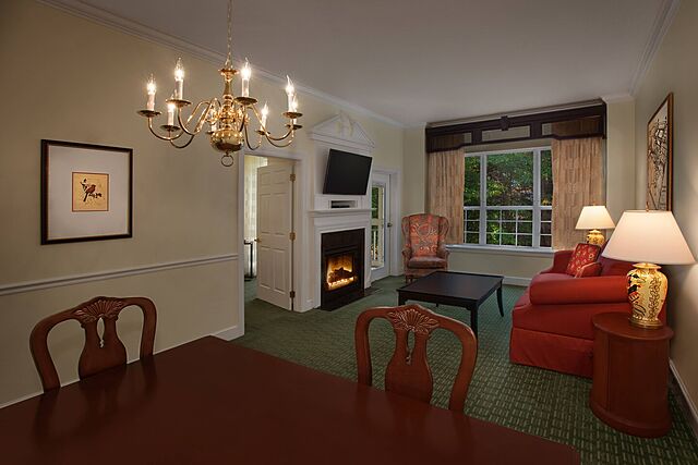 Sample villa living & dining area