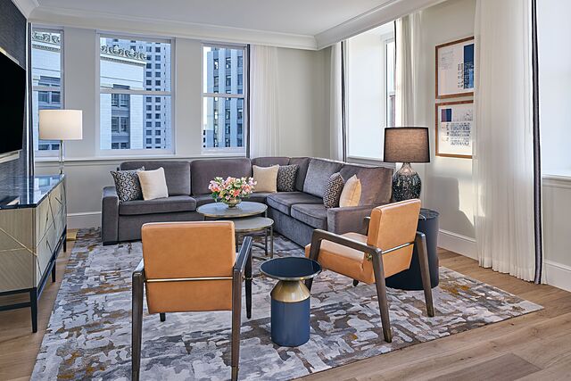 Three-bedroom residence living area