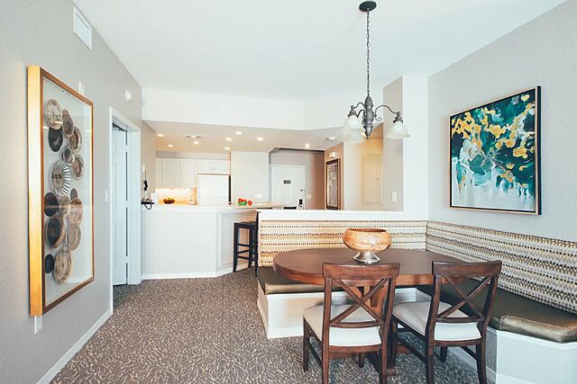 Sample three-bedroom lock-off villa kitchen