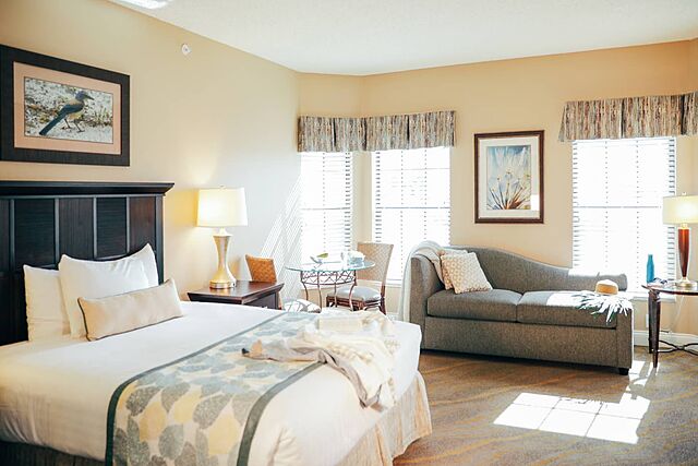 Sample three-bedroom villa bedroom