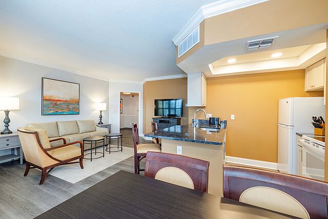 Sample villa living area