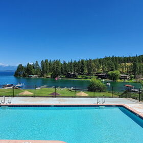 Heated pool with a view