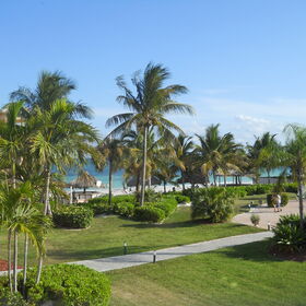 View of the beach from the balcony of one of the units