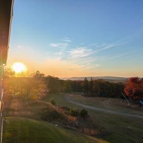 Sunset View From Front Patio (Overlooking Blue Mountains & Eagle Rock Ski Resort)