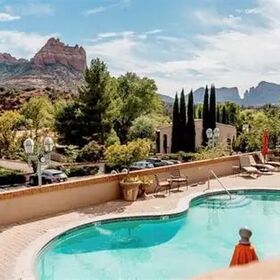 Outdoor pool view