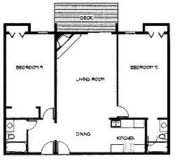 2 Bedroom Floorplan