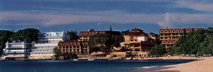 AMHSA Sosua Bay Club - Resort view from the beach