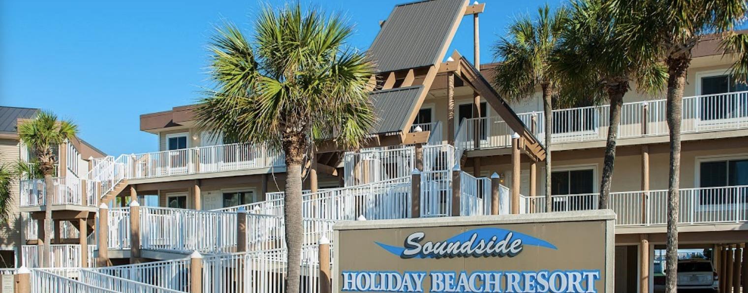 Soundside holiday beach resort