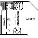Blue Water Resort at Cable Beach — Floor Plan of the 3rd Floor of the Ocean View Townhouses