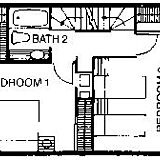 Blue Water Resort at Cable Beach — Floor Plan of the 2nd Floor of the Garden Townhouses