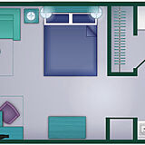 Boulder Ridge Villas at Disney's Wilderness Lodge — Studio floorplan
