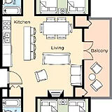 Club Wyndham Park City &mdash; Sample four-bedroom presidential floorplan