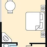 Club Wyndham Avenue Plaza — Studio floorplan