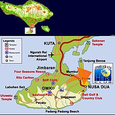 Jimbaran Hills Resort — Area Map
