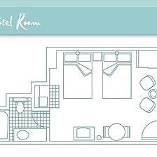 TradeWinds Island Grand — Hotel Room Floorplan