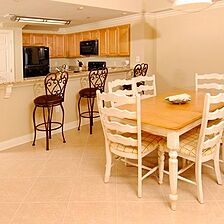 Escapes! to the Shores — Kitchen and Dining Area