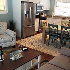 Sheepscot Harbour Village Resort & Spa — Living Area and Kitchen