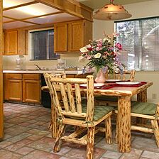 The Lodge at Lake Tahoe &mdash; Sample unit dining area