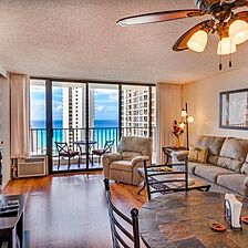 Aston at the Waikiki Banyan — Living Area