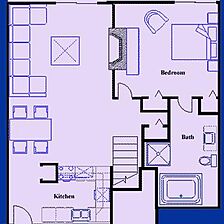 Tanglwood Resort &mdash; - Two Bedroom First Floor, Floor Plan