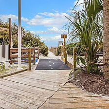 Shore Crest Vacation Villas II — walk way to beach w/ shower rinse off