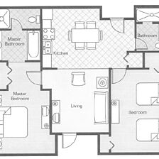 Club Wyndham Bentley Brook — - Unit Floor Plan