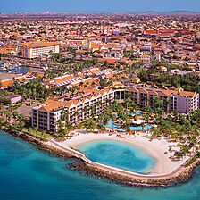 Renaissance Wind Creek Aruba - Ocean Suites — Exterior With Lagoon and Ocean View