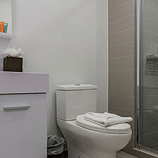 Azure Beach & Blue Residences Aruba — Sample Bathroom