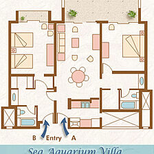 The Royal Sea Aquarium Resort — The Sea Aquarium Resort - Unit Floor Plan