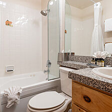Red Wolf Lodge at Olympic Valley — Sample Bathroom