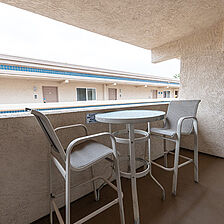 Southern California Beach Club &mdash; Sample Balcony - 1 bedroom
