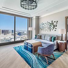 Elara by Hilton Grand Vacations — Two-Bedroom Entertainment Suite Living Area (Hilton Club)
