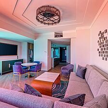 Elara by Hilton Grand Vacations — Two-Bedroom Entertainment Plus Suite Living Area (Hilton Club)