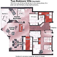 Marriott's Harbour Club at Harbour Town — Sample Unit Floor Plan