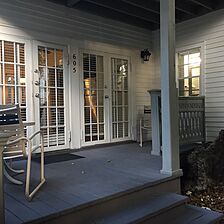 The only steps are 3 to the front porch.