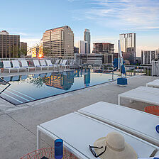 Club Wyndham Austin — Rooftop Pool With Loungers