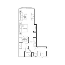 The Westin Kaanapali Ocean Resort Villas North &mdash; Sample Studio Floorplan