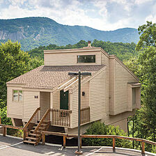 Club Wyndham Resort at Fairfield Mountains — Resort Cabin Exterior With Mountain View
