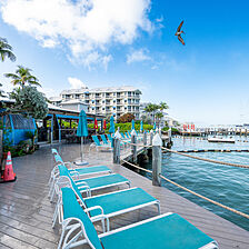 More lounging by the Tiki bar on the Gulf
