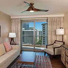 The Grand Islander by Hilton Grand Vacations — Sample Living Area