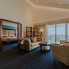 Renaissance Wind Creek Aruba - Ocean Suites — Sample Living Area With Attached Balcony