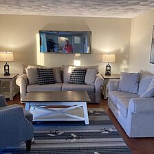 living area w/sofa bed